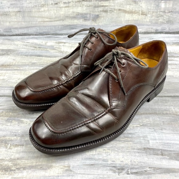 Cole Haan Brown Leather Oxfords Lace-Up Dress Shoe Formal Men’s 10M - Picture 1 of 16
